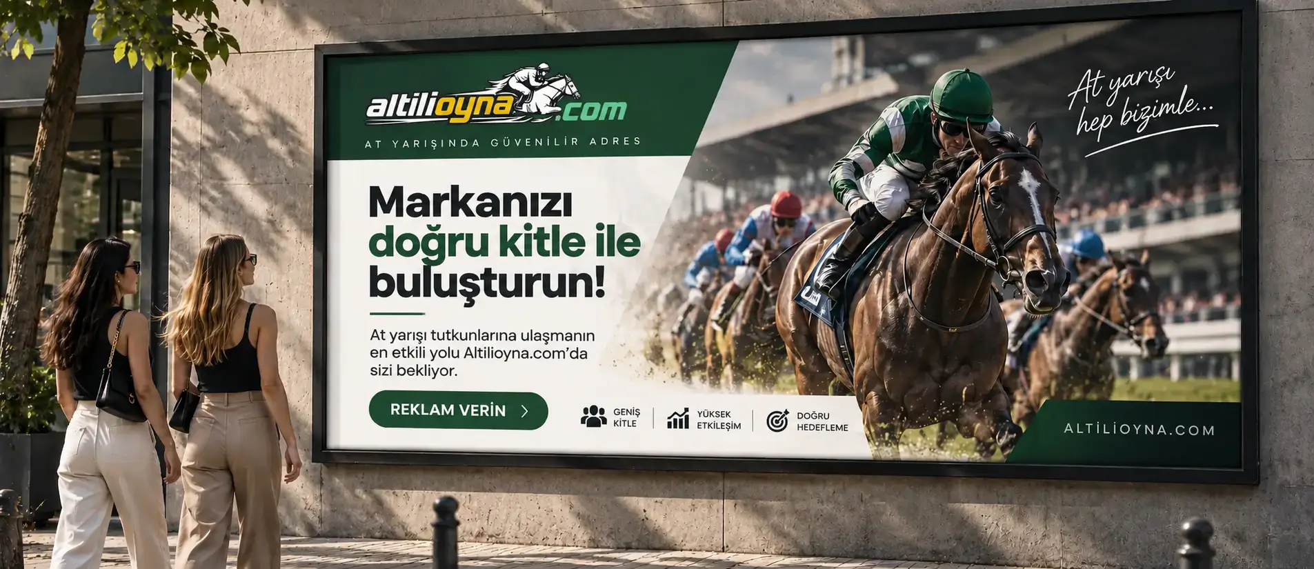 Altılı Oyna reklam panosu: markanızı yarışseverlerle buluşturun